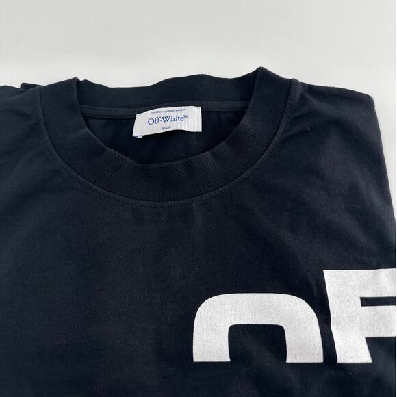 Off-White Men's Black Off Split T-Shirt Size M - Picture 5 of 11